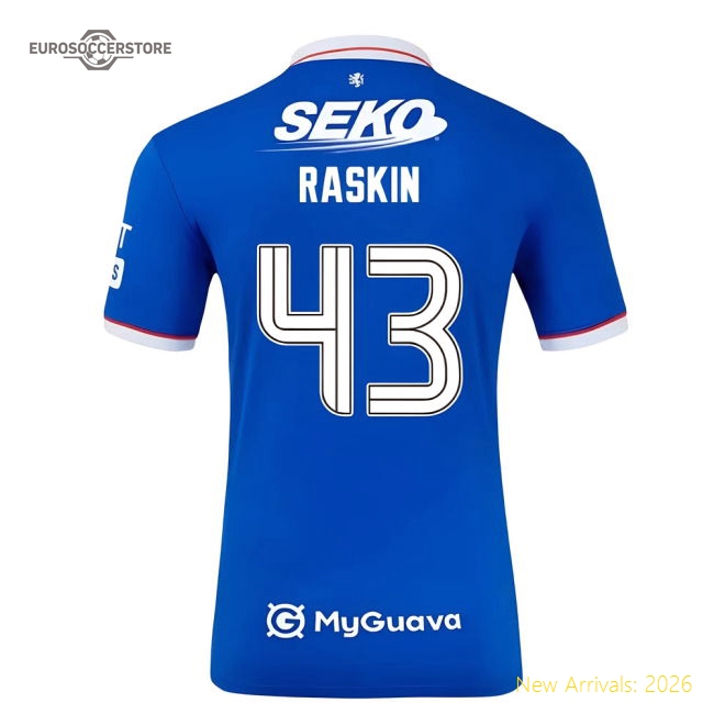 2025-2026 Rangers Home Shirt (Kids) (Raskin 43)