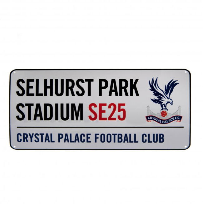 Men's Crystal Palace FC White Street Sign
