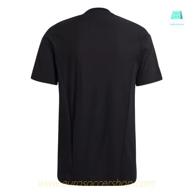 2023-2024 Man Utd Training Tee (Black) (Your Name)