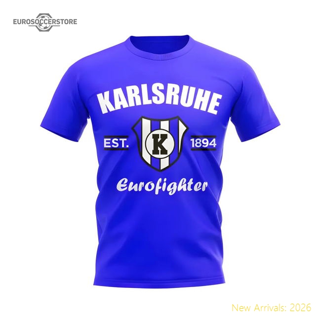 Top-Quality Karlsruhe Established Football T-Shirt (Royal)