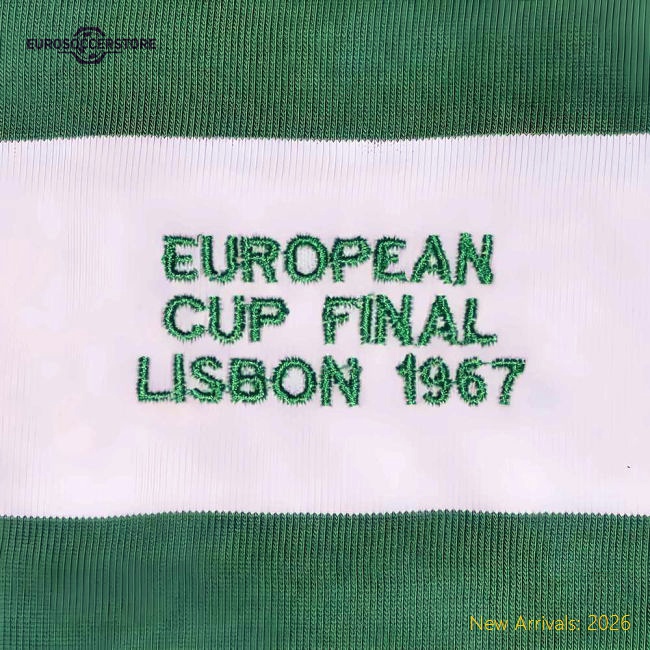 Celtic 1967 European Cup Lisbon Short Sleeved Kids Shirt