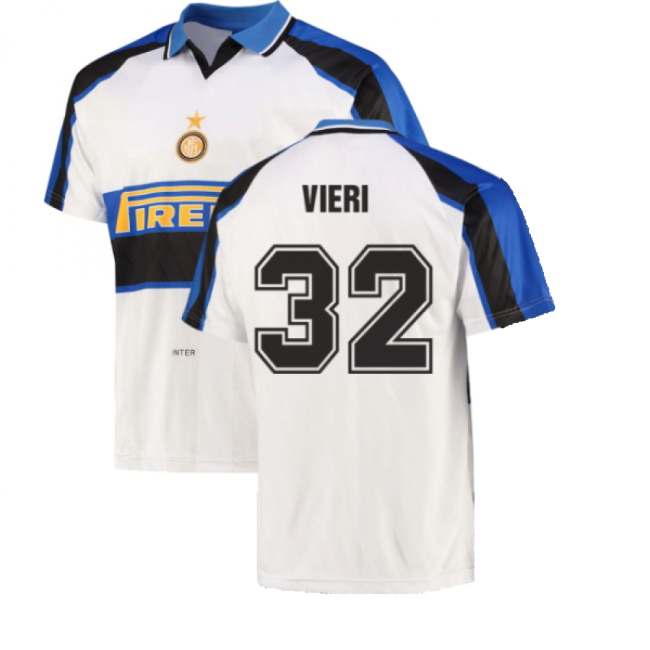 Premium-grade 1996 Inter Milan Away Shirt (vieri 32) - Premium Collection