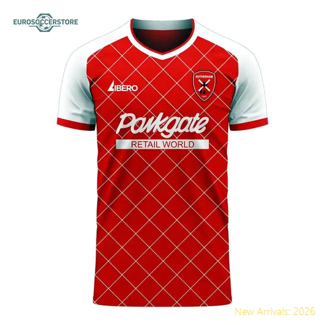 Rotherham 2025-2026 Home Concept Football Kit (Libero) - Womens