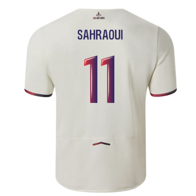 Supporter Professional-Grade 2025-2026 Lille Away Shirt (Sahraoui 11)
