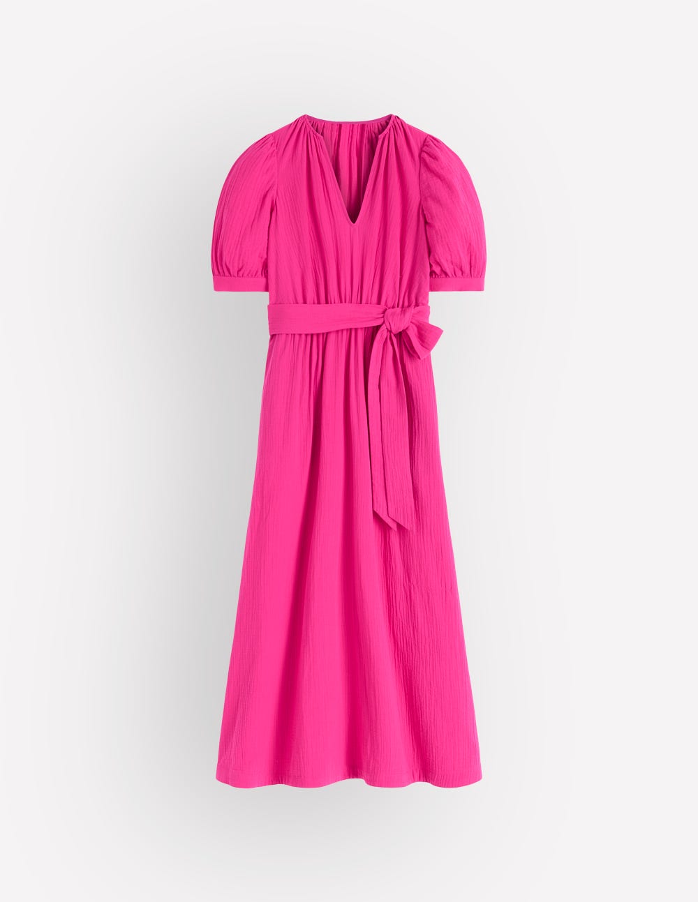 Double Cloth Puff Sleeve Dress