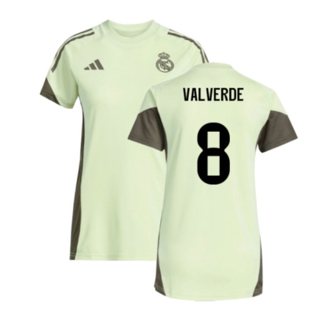 2025-2026 Real Madrid Training Jersey (Almost Lime) - Womens (Valve...