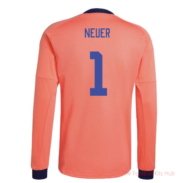 2026-2027 Germany Away Goalkeeper LS Shirt (Coral Fusion) (Neuer 1)