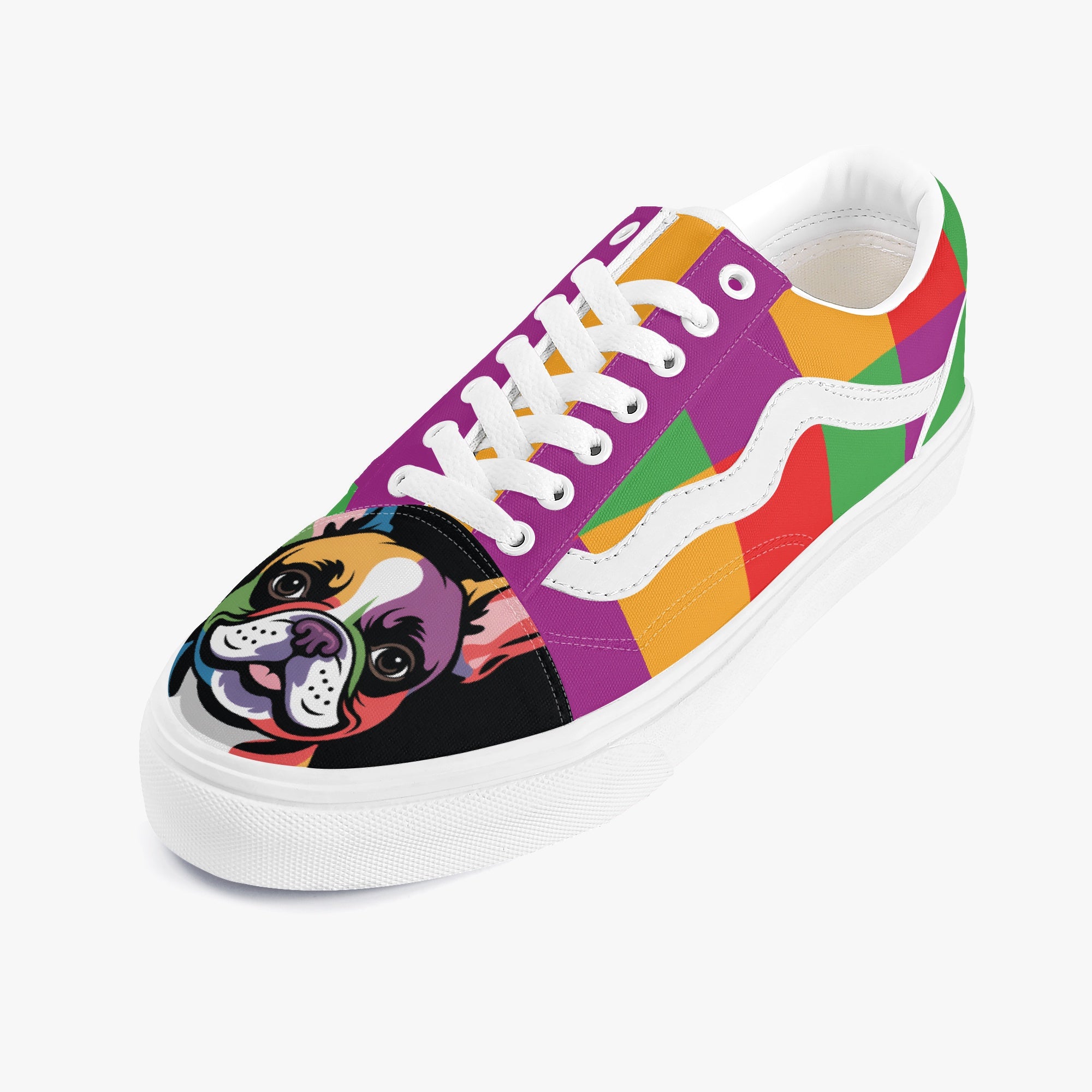 - Dog Owner Trendy Low-top Canvas Sneakers Outdoor Style | Unique Design