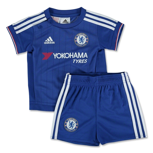 Kids Chelsea 2015-16 Home Soccer KitShortsShirt - Official Replica