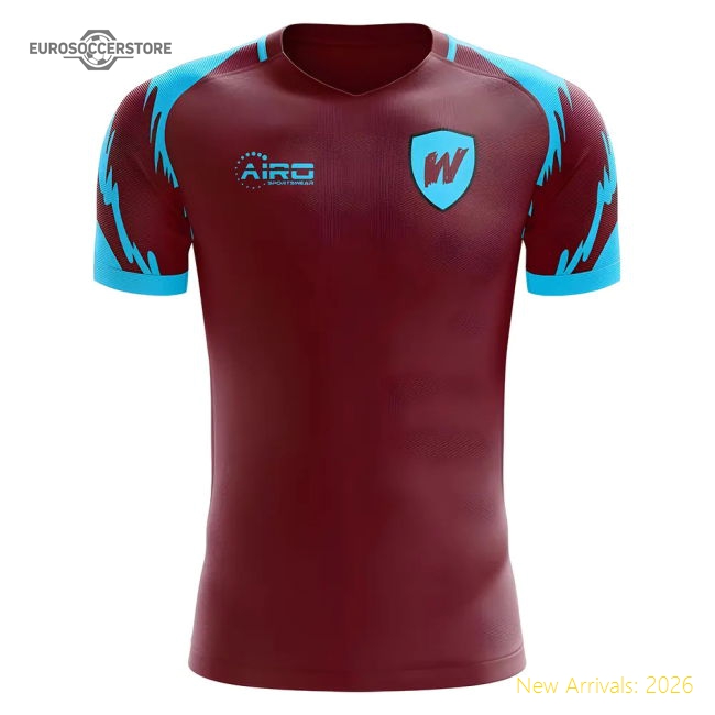 Premium 2025-2026 West Ham Home Concept Football Shirt - Womens