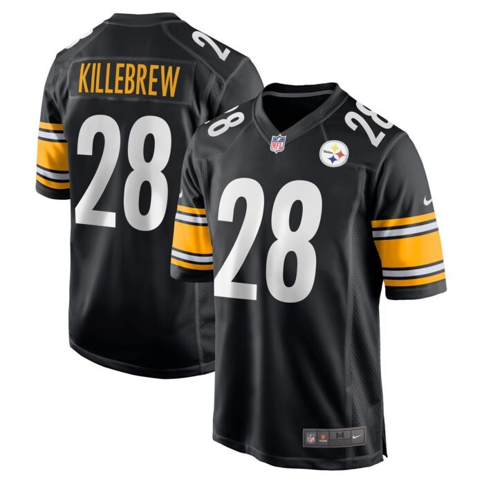 Men's Pittsburgh Steelers Miles Killebrew Nike Black Game ...