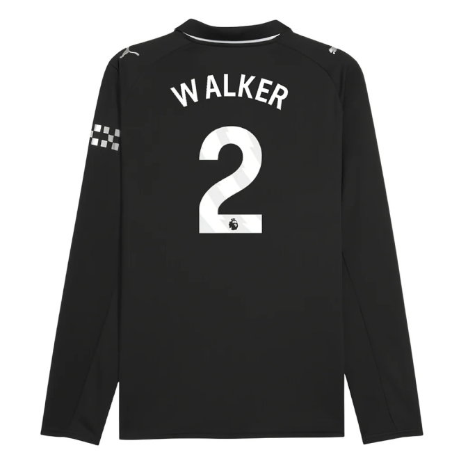 2025-2026 Man City Long Sleeve Away Shirt (Walker 2)