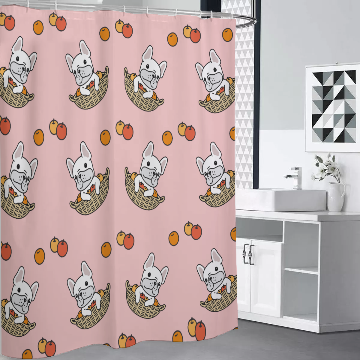 French Bulldog Cooper Shower Curtains Comfy Pet Product