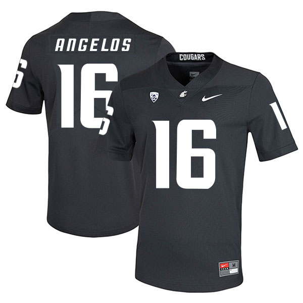 Men's None Aaron Angelos #16 premium Black 2024 durabl Jersey