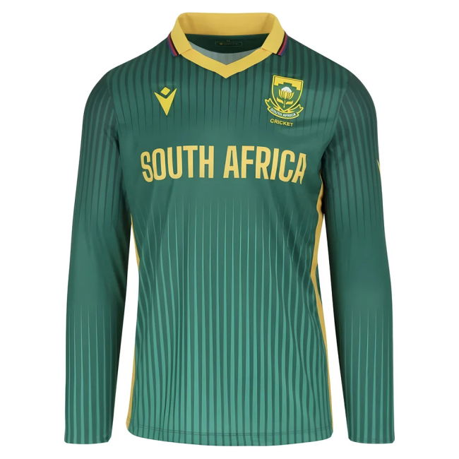 2025-2026 CSA Proteas Match Day ODI Long Sleeve Cricket Shirt