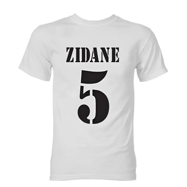 Zinedine Zidane Real Madrid Galactico official style T-Shirt (Adult