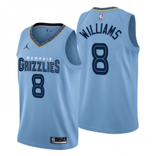 Nike Memphis Grizzlies #8 Ziaire Williams Mens 2022-23 Statement Edition NBA Jersey ¨C Blue Mens