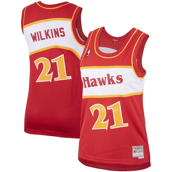 Dominique Wilkins ATL Performance Team Jersey - Red - Licensed Product