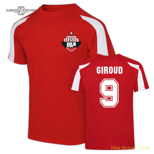 Fan-Favorite Performance Giroud Lille Sport Training Jersey (Red)