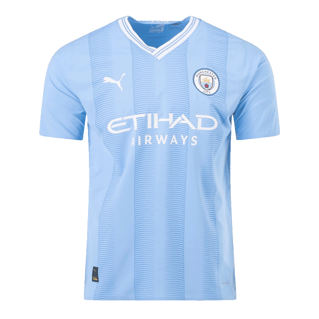 Player Version Manchester City Home Soccer Jersey 2023/24Authentic Kit