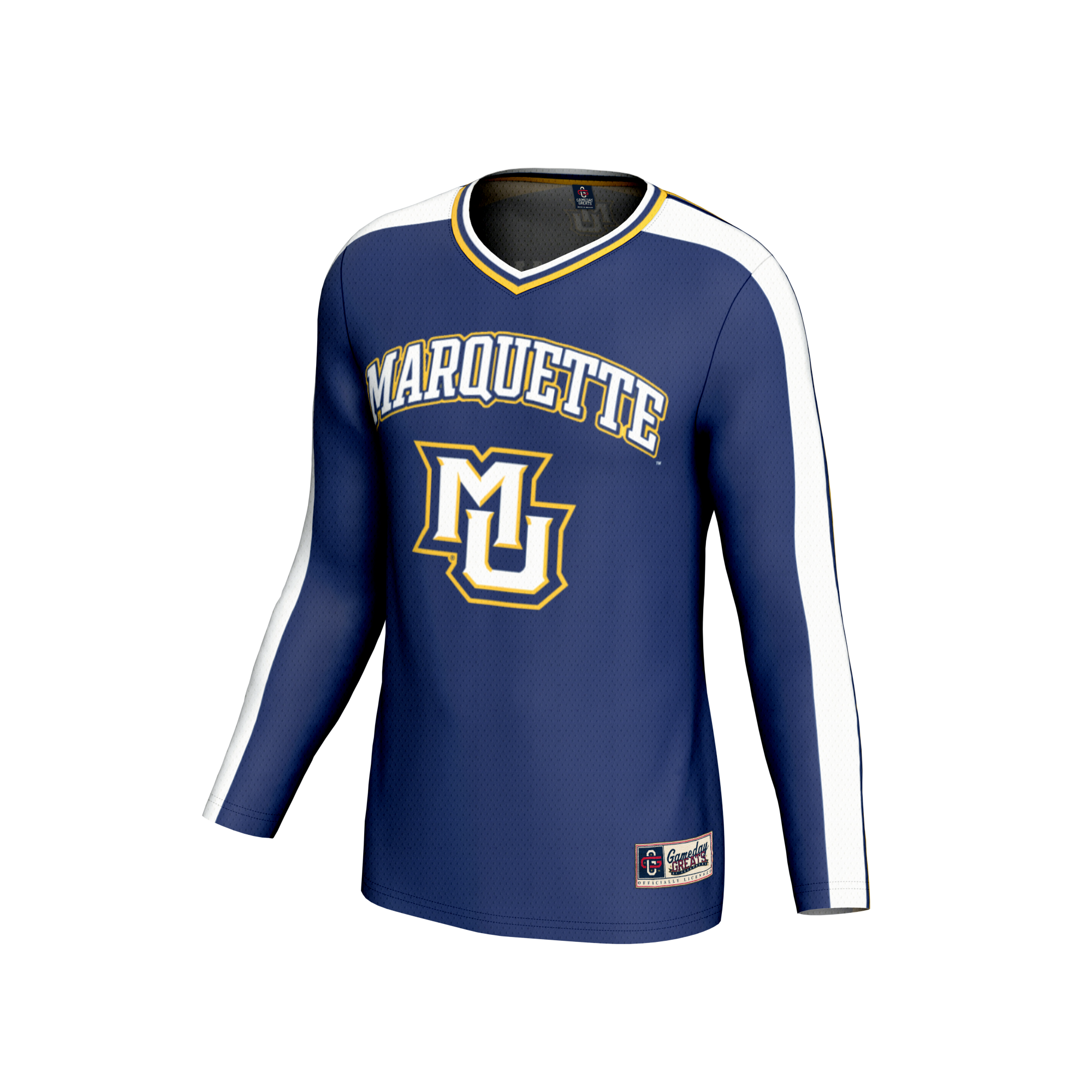 [DDG] Marquette Golden Eagles GameDay Greats Unisex NIL Pick-A-Player Collegiate Women's Volleyball Lightweight Fashion Jersey - Blue