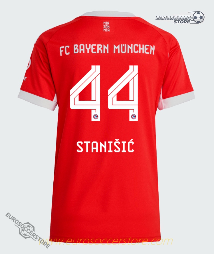 Bayern Munich Home Stanišić 44 Women's Jersey for the 25-26 Season