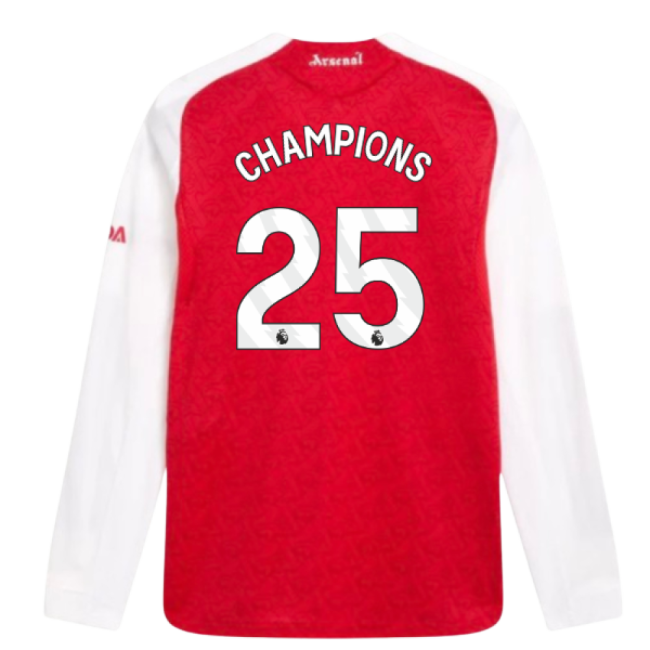 Arsenal Home Football Jersey 2025-20 - Champions #25 L M S