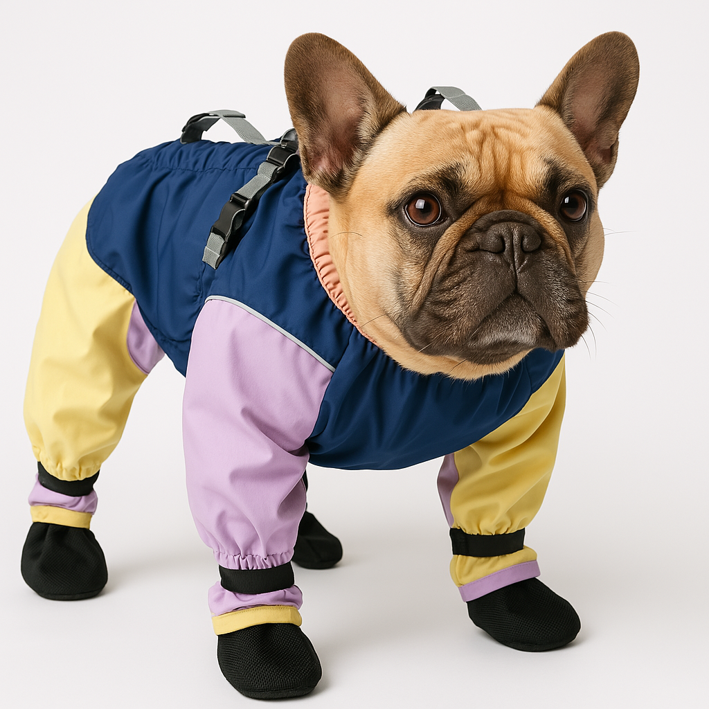 Trendy Frenchie Waterproof Jumpsuit With Shoe Covers – Anti-dirty And...