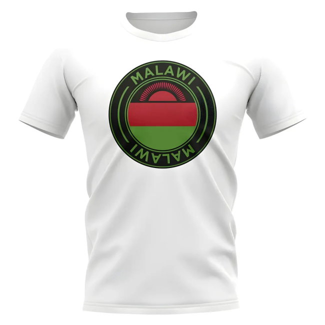 Malawi Football Badge T-Shirt (White)