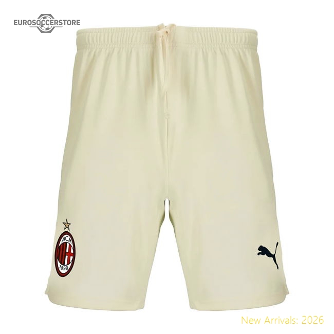 Professional-Grade 2021-2022 Ac Milan Away Shorts (Afterglow) - Kids