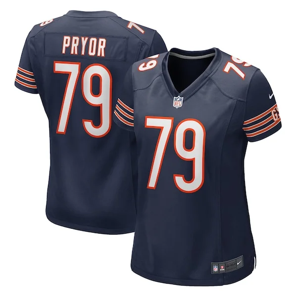 None Matt Pryor Game Jersey - Navy | NFL Player Jersey | NFL Football