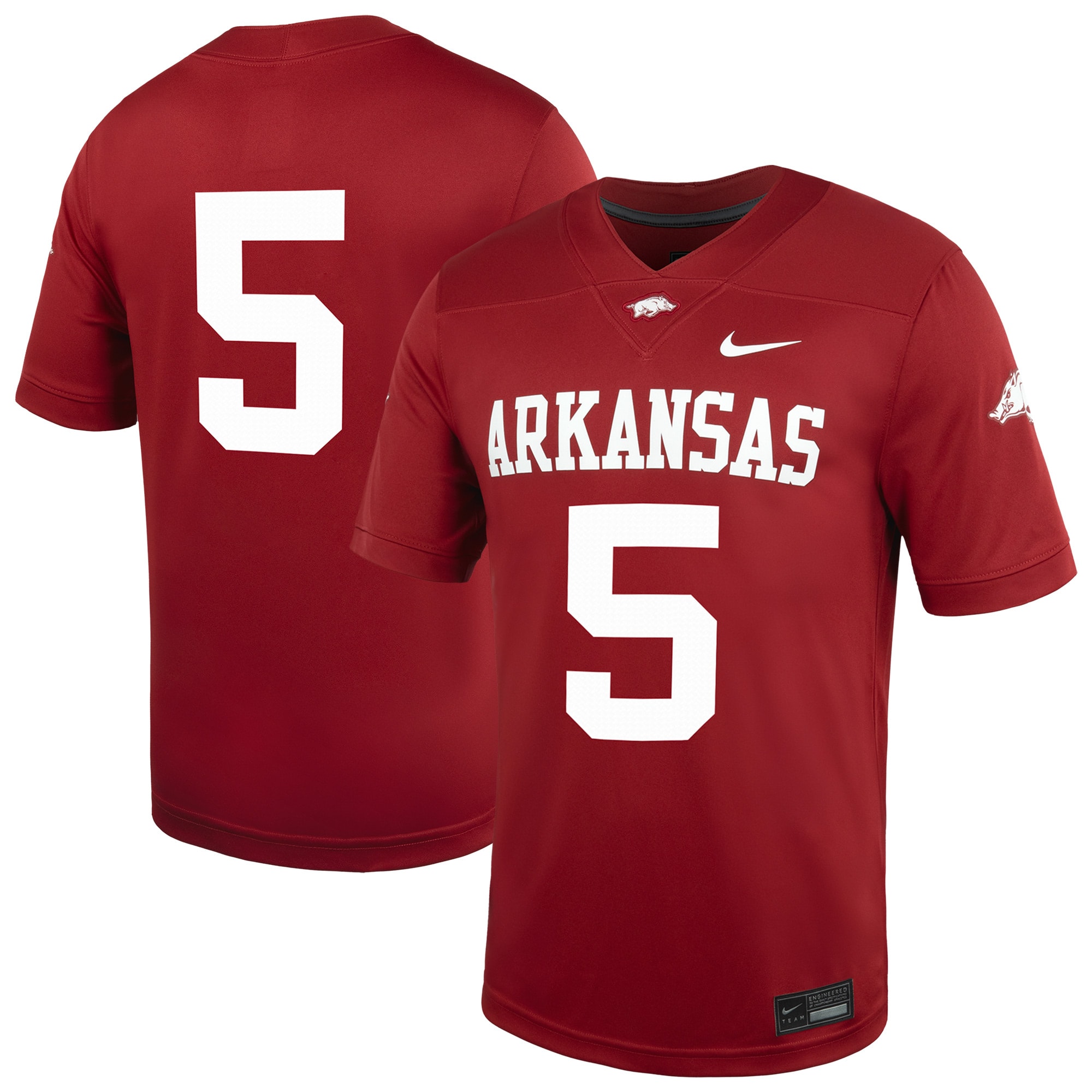 #5 Arkansas Razorbacks Untouchable 2026/2027 Football Jersey?�C Cardinal
