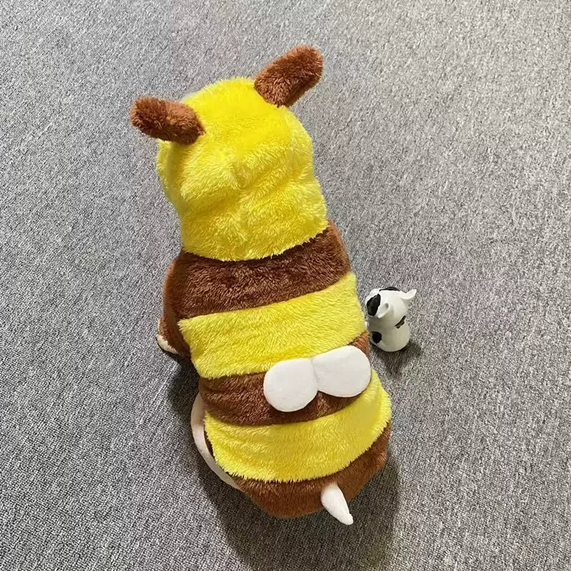 BulmBle Frenchie Bee Hoodie Costume – Soft Plush Fleece Dog Hoodie