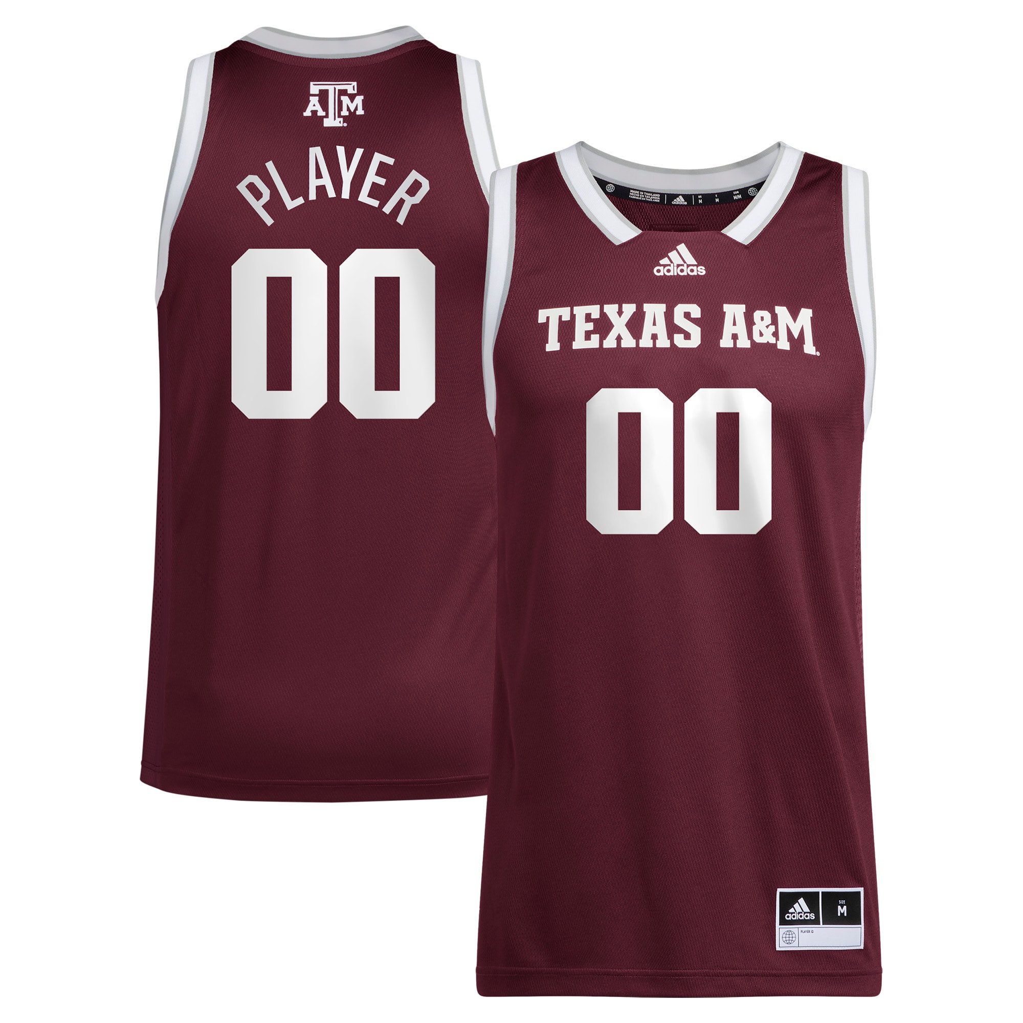 [NJP] Women's Texas A&M Aggies Pick-A-Player NIL Men's Basketball Jersey - Maroon