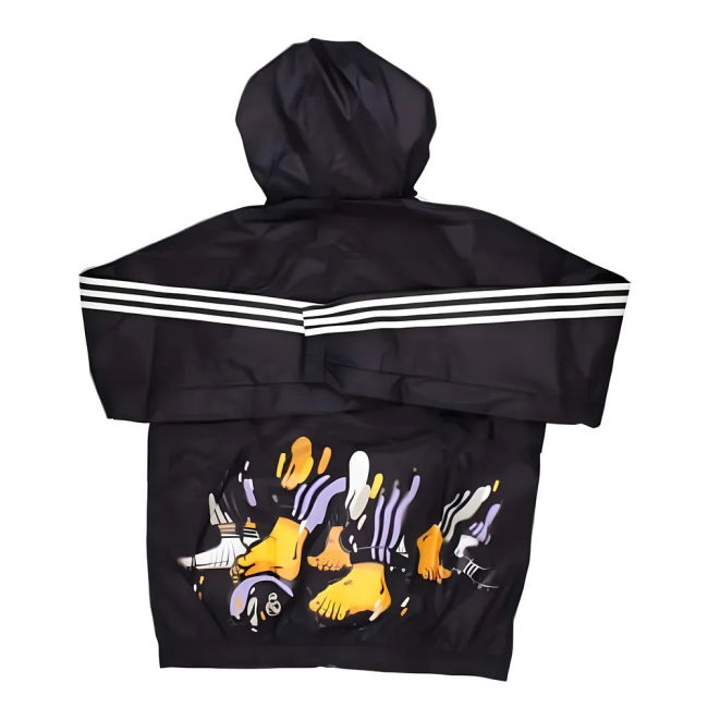 2024-2025 Real Madrid Seasonal Windbreaker (Aurora Black) - Support...