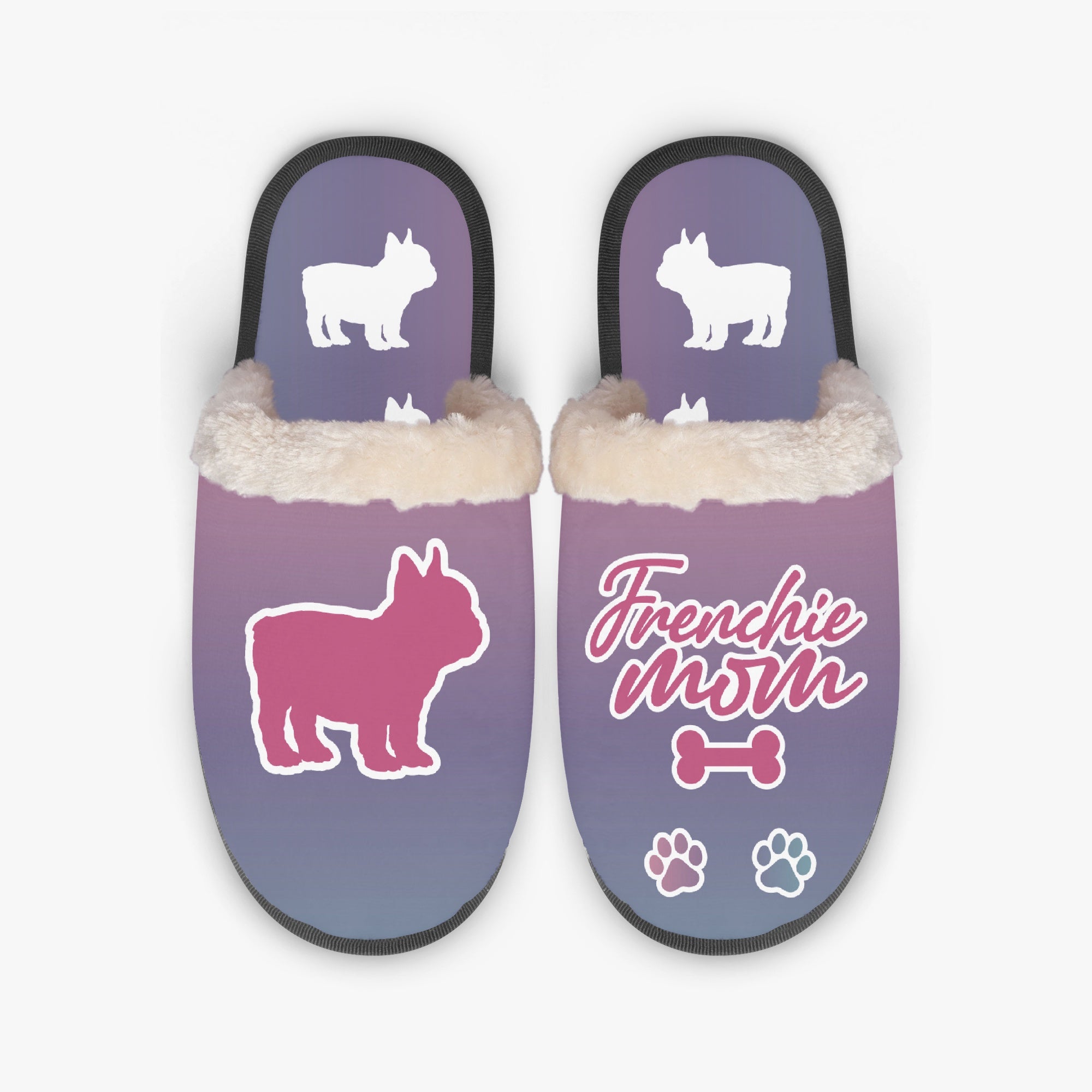 French Bulldog Frenchie Mom Cozy Winter Slippers Cozy Paw Wear