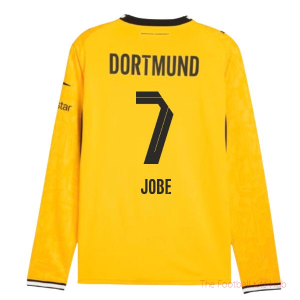 Borussia Dortmund 2026-2027 Long Sleeve Home Shirt (Jobe 7)