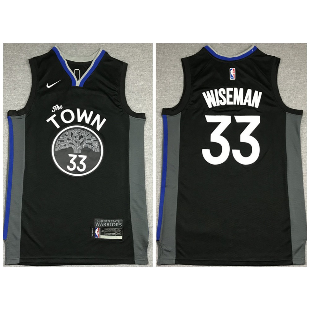 Classic Golden State Warriors 33 Black Jersey - City Edition