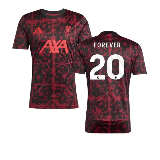 2025-20 Liverpool Adidas Home Football Jersey Forever 20 L M S
