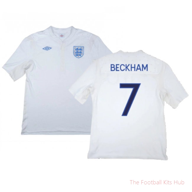England 2011-12 Home Shirt (M) (Excellent) (BECKHAM 7)