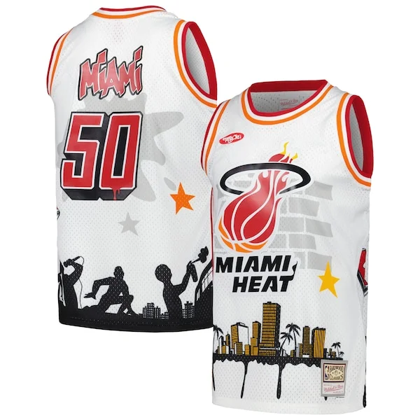 Miami Heat MIA Jersey - genuine fashionable - White training
