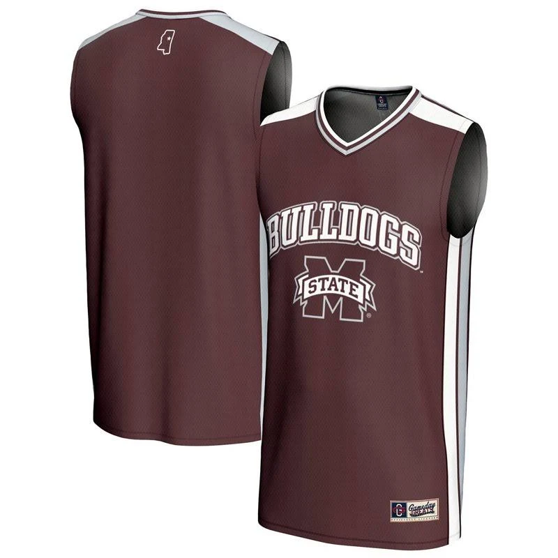 [NJP] Mississippi State Bulldogs GameDay Greats Youth Basketball Jersey - Maroon