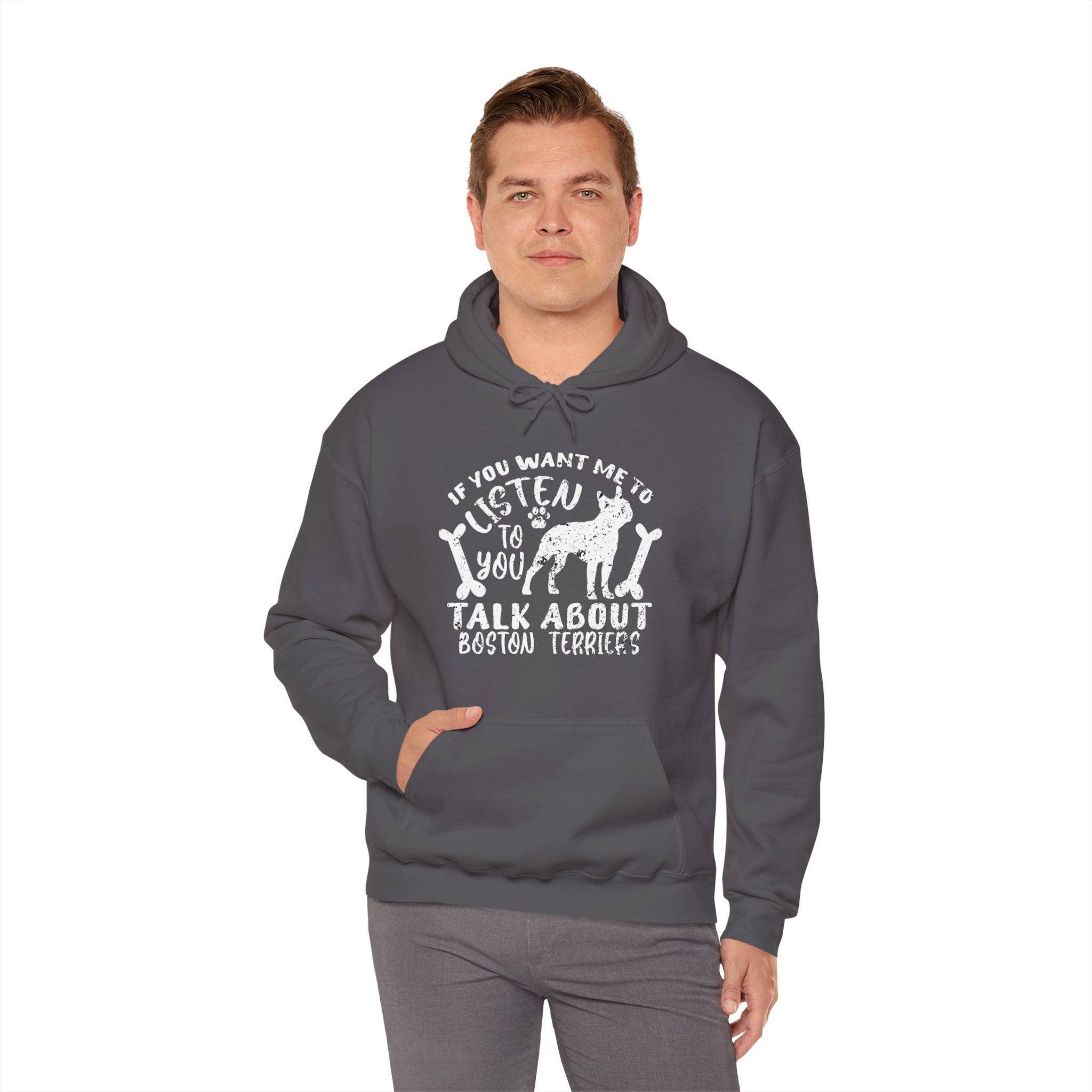 Cozy Pet-Lover Bruin - Unisex Hoodie For Boston Terrier Lovers as a Gift