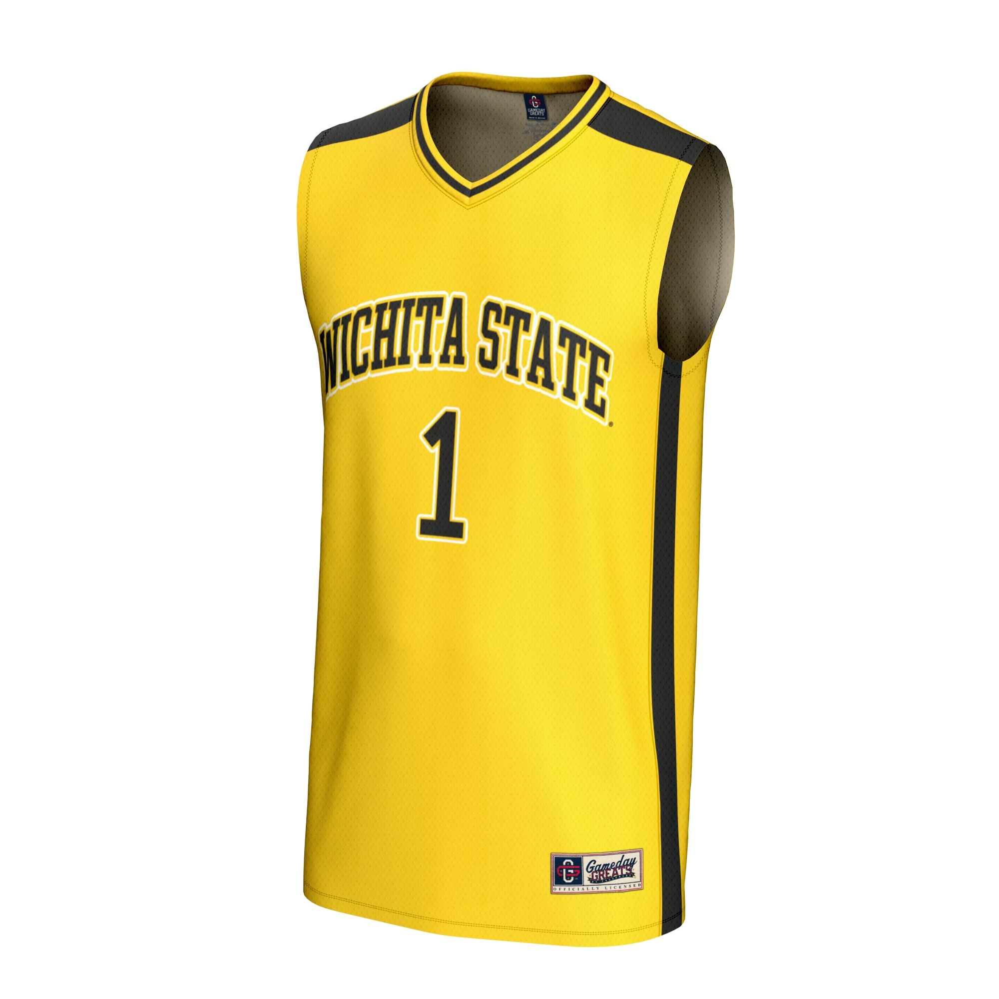 [DDG] Wichita State Shockers GameDay Greats Youth Lightweight Basketball Fashion Jersey - Yellow