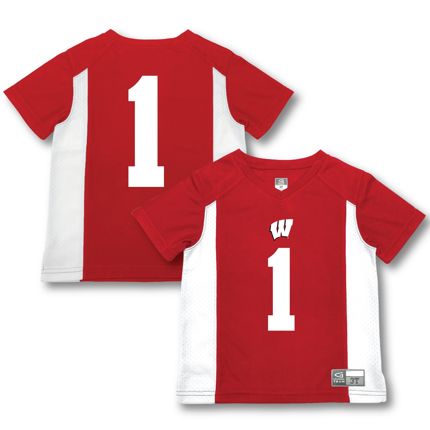 [NJP] Wisconsin Badgers Garb Toddler Football Jersey - Red
