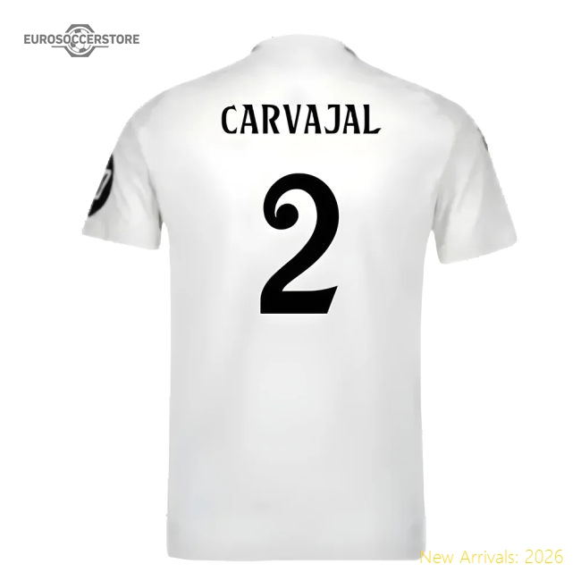 Fan-Favorite 2024-2025 Real Madrid Authentic Home Shirt (Carvajal 2)