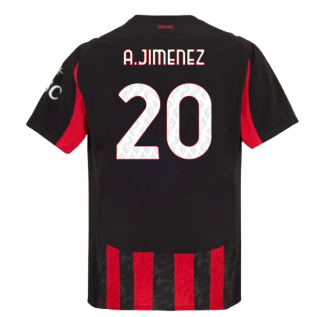 Ac Milan 2025-2026 Home - Replica Match Quality Edition