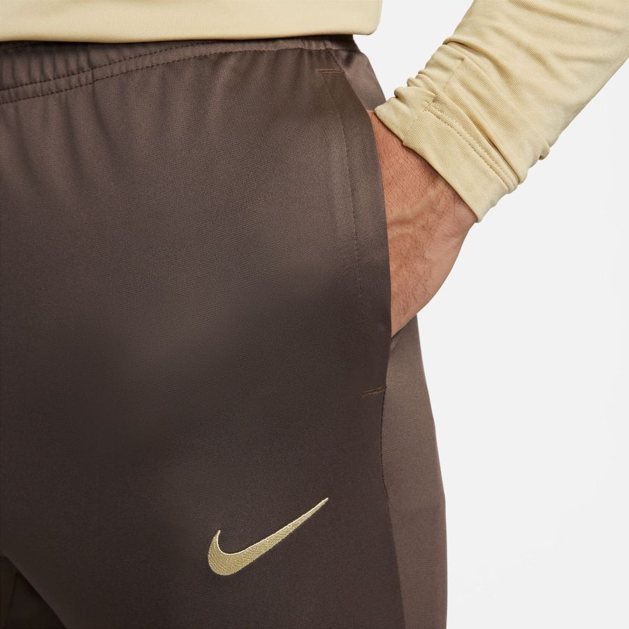 Tottenham Training Trousers Dri Fit Strike Brown/team Gold