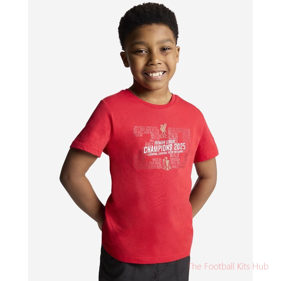Liverpool T-Shirt EPL Champions 2024/25 - Red Kids