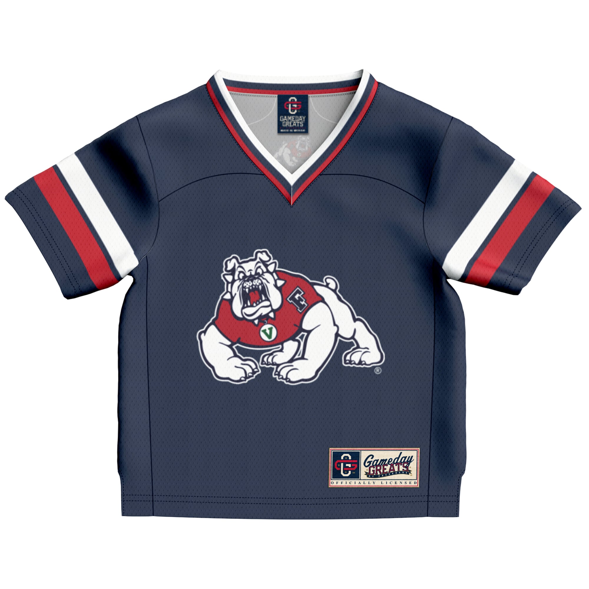 #1 Fresno State Bulldogs GameDay Greats Infant Lightweight Collegiate Football Fashion 2026 Season Football Jersey - Navy